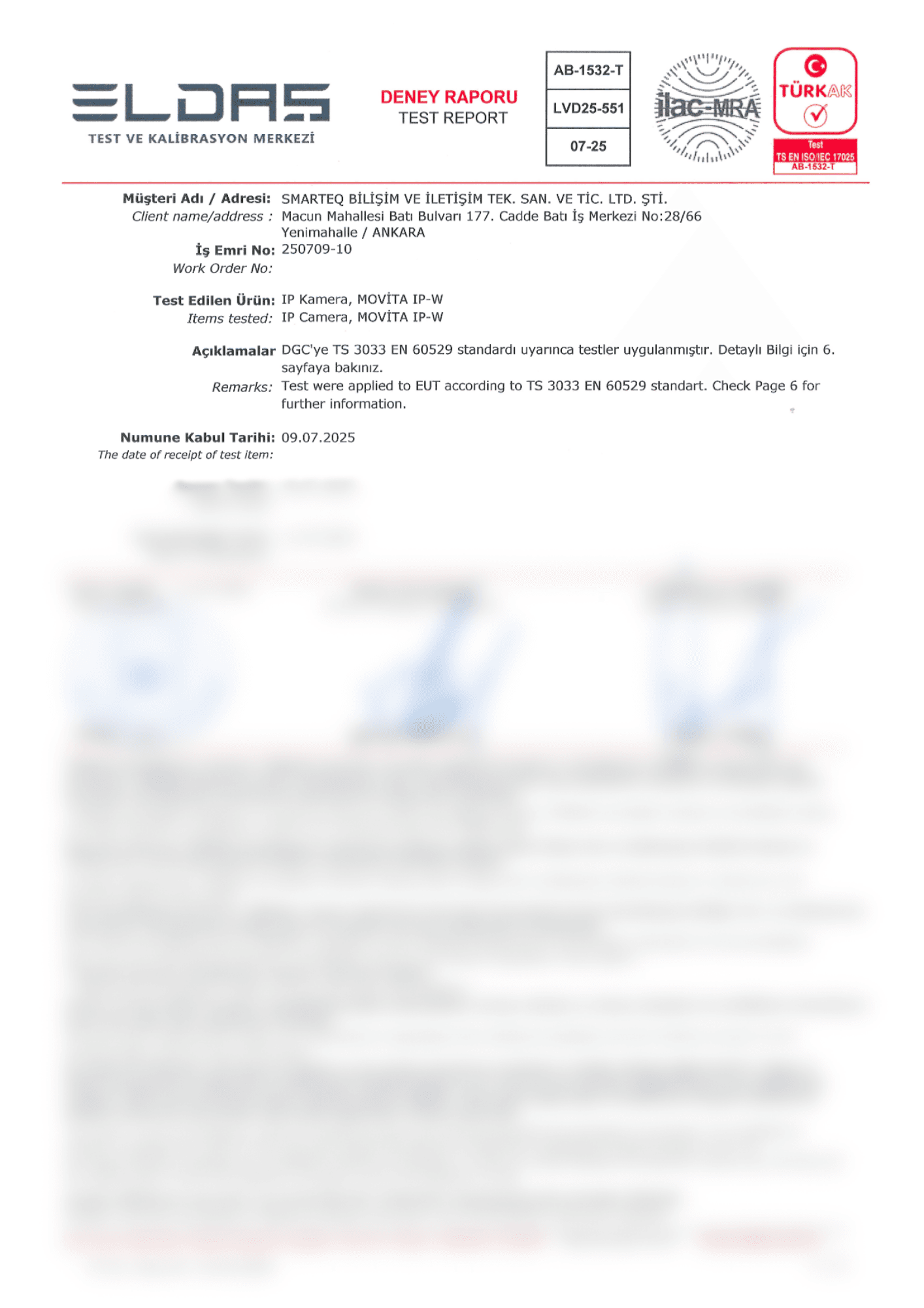 IP-67 Koruma Sınıfı