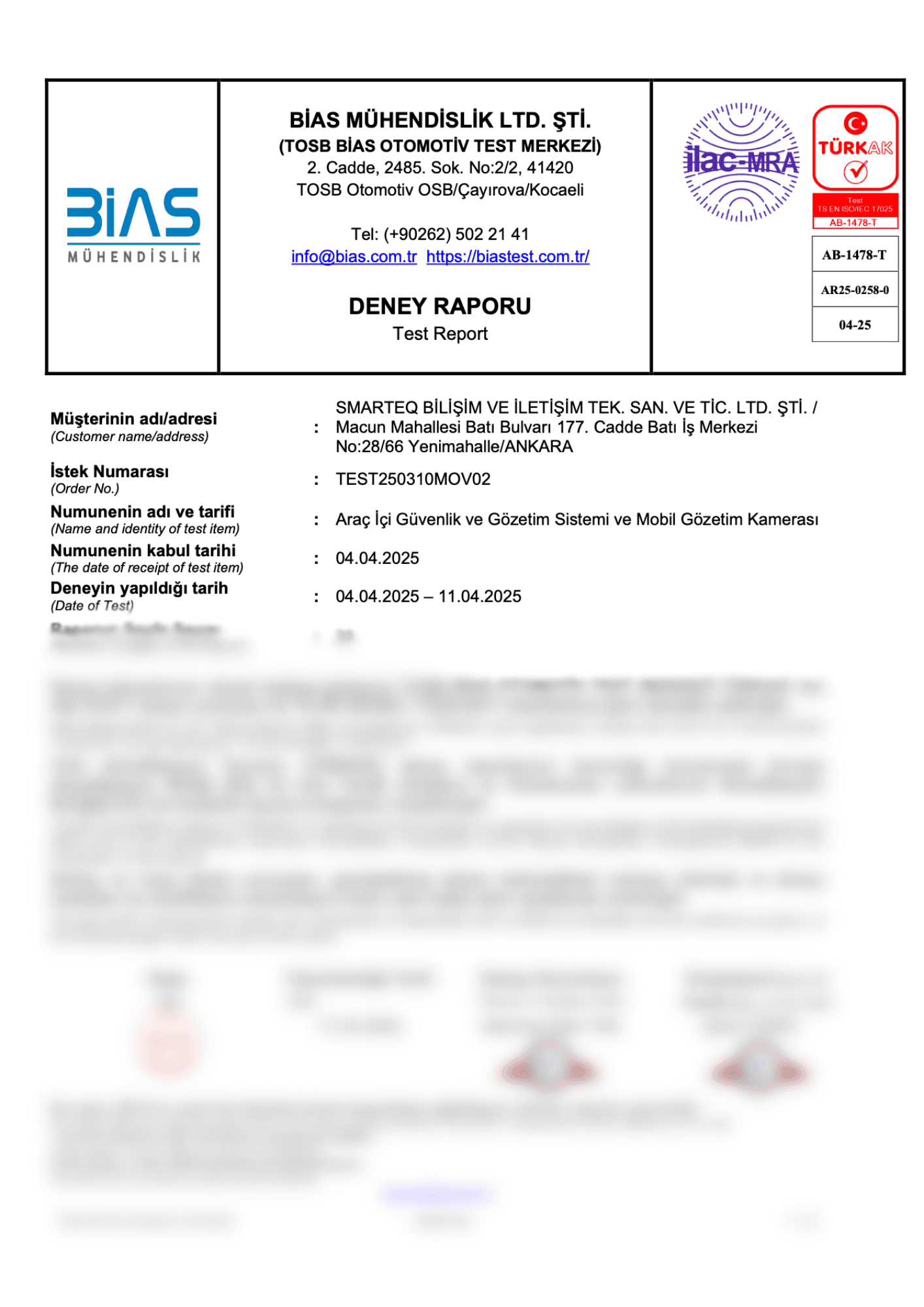 ISO 16750 Standardı