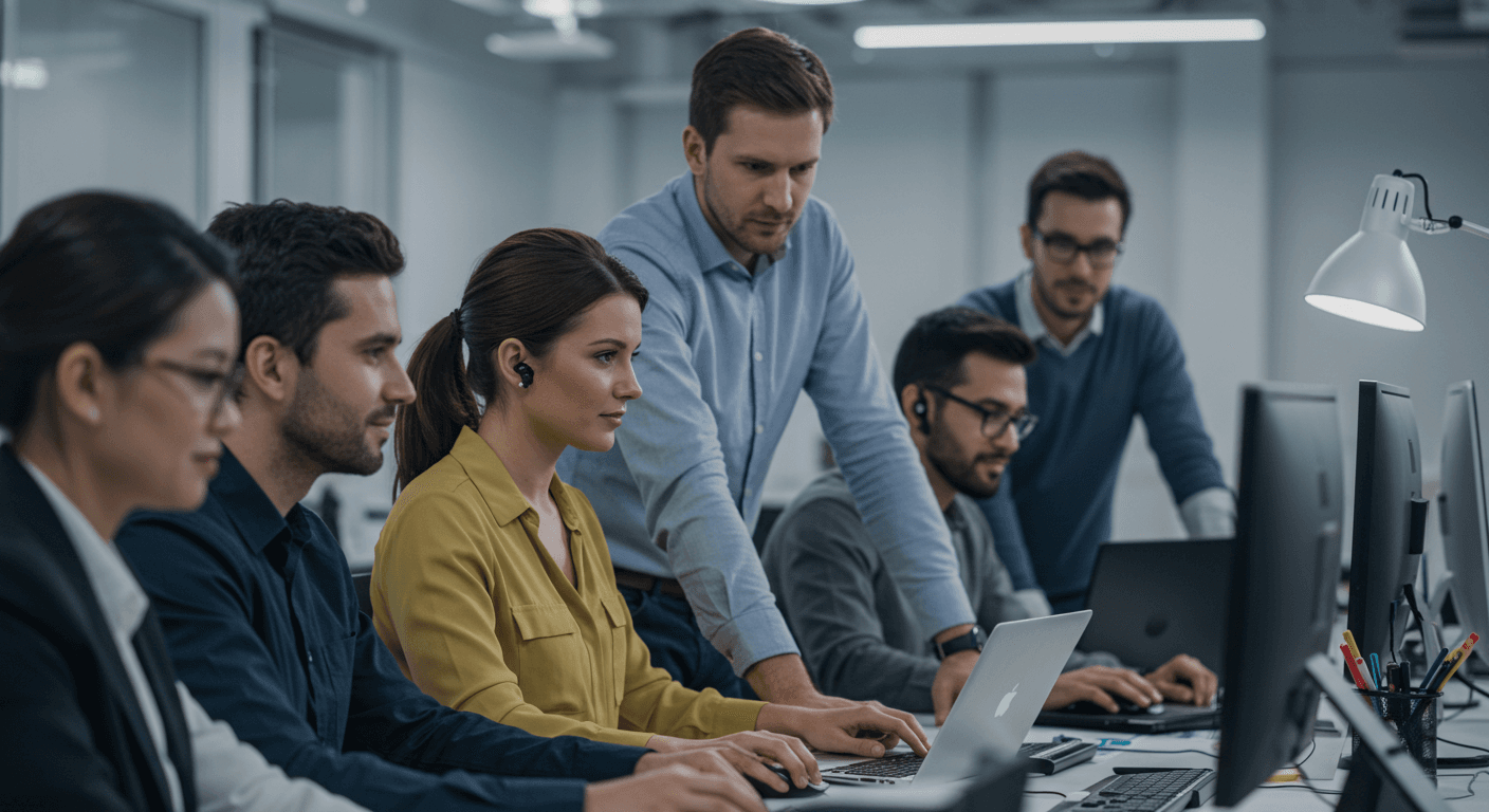 teknik destek ekip çalışması