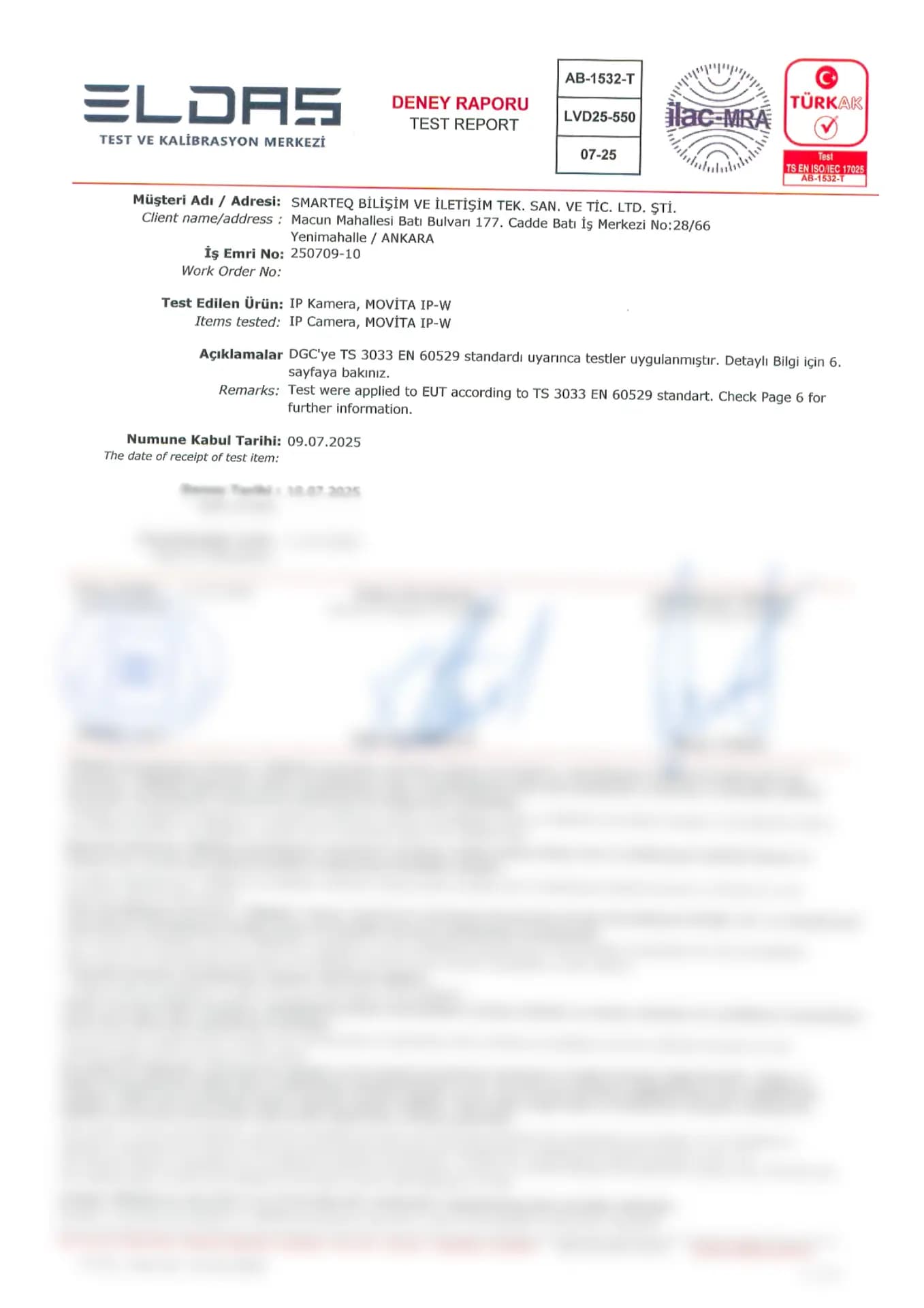 IP-66 Koruma Sınıfı