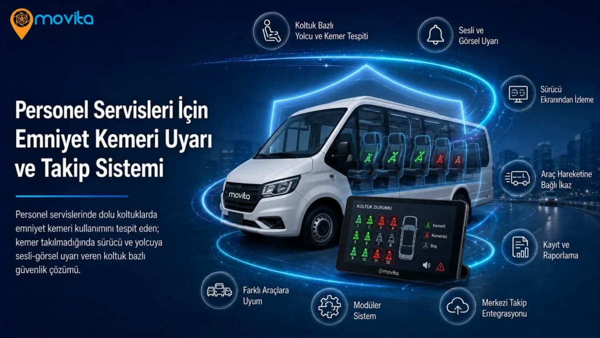 Personel Servisleri İçin Emniyet Kemeri Uyarı ve Takip Sistemi
