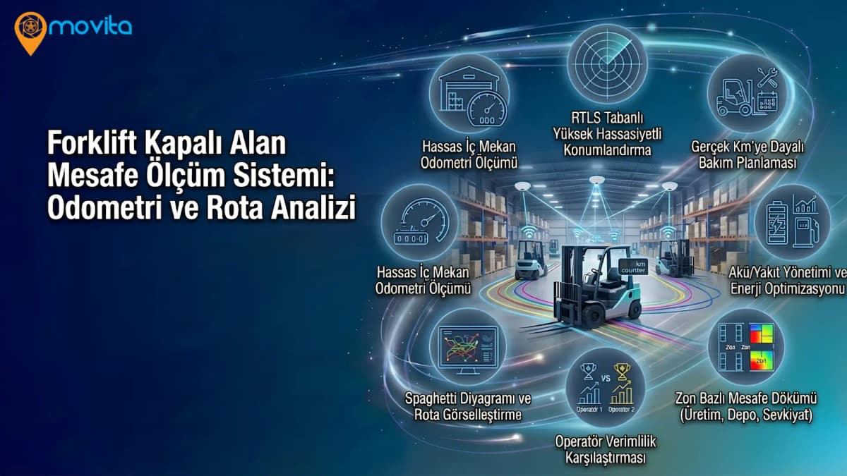 Forklift Kapalı Alan Mesafe Ölçüm Sistemi